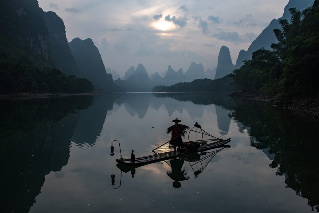 nature, fisherman, landscape