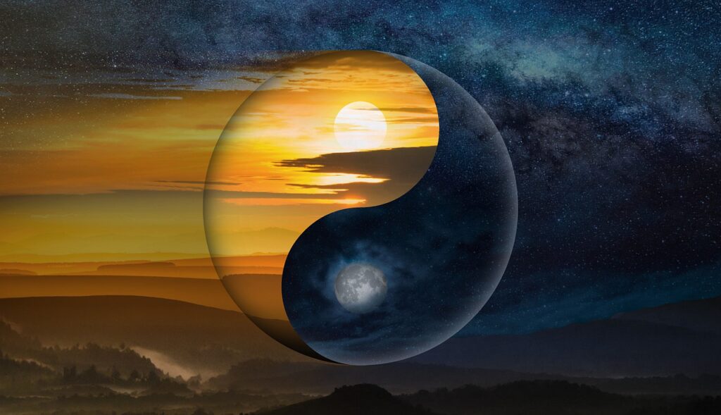 yin yang, karma, meditation